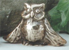 Peter Fonteyne, Uhu, 5cm (Uhu,Flügel, Greifvogel, Vogel, Figur, Skulptur, Bronze, Metall,)