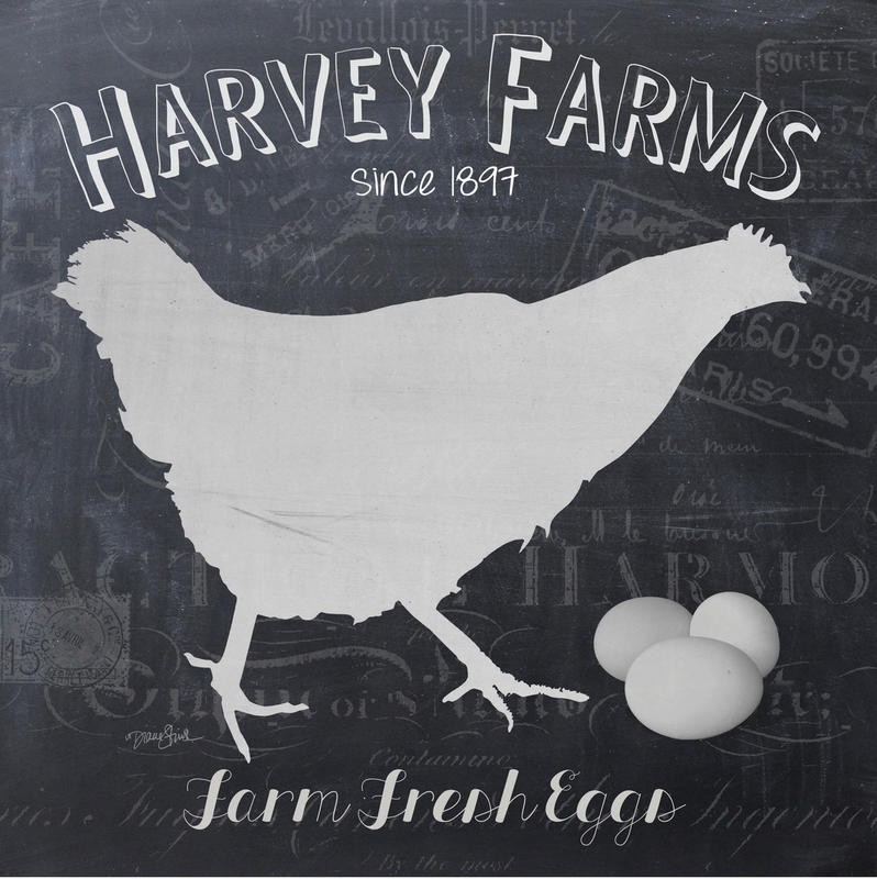 Diane Stimson, CHALKBOARD HEN (KÜCHE)
