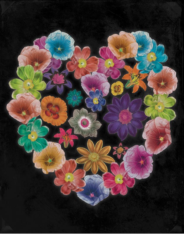 Jace Grey, FLORAL HEART I (VALENTINE)