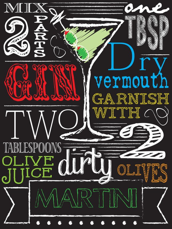 Melody Hogan, CHALKBOARD BAR MARTINI (KÜCHE)