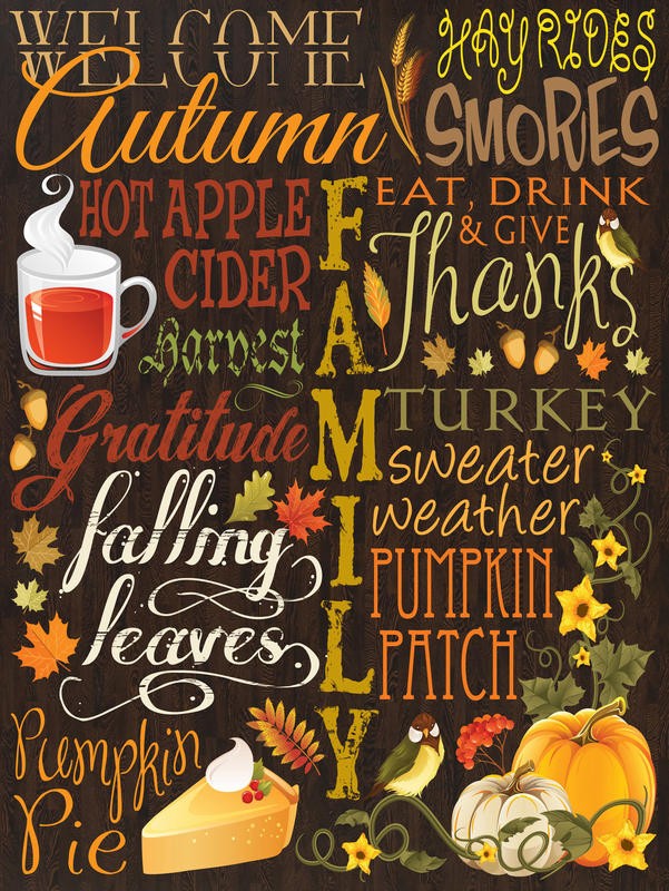 Melody Hogan, FALL TYPO SET BROWN I (WEIHNACHTEN + CO)