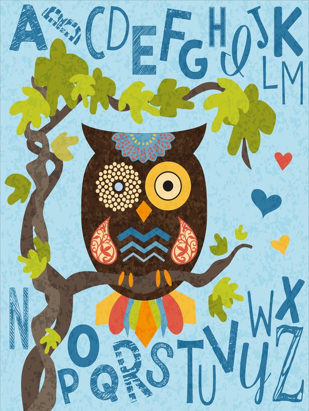 Melody Hogan, OWL SET BLUE I (KINDERZIMMER)