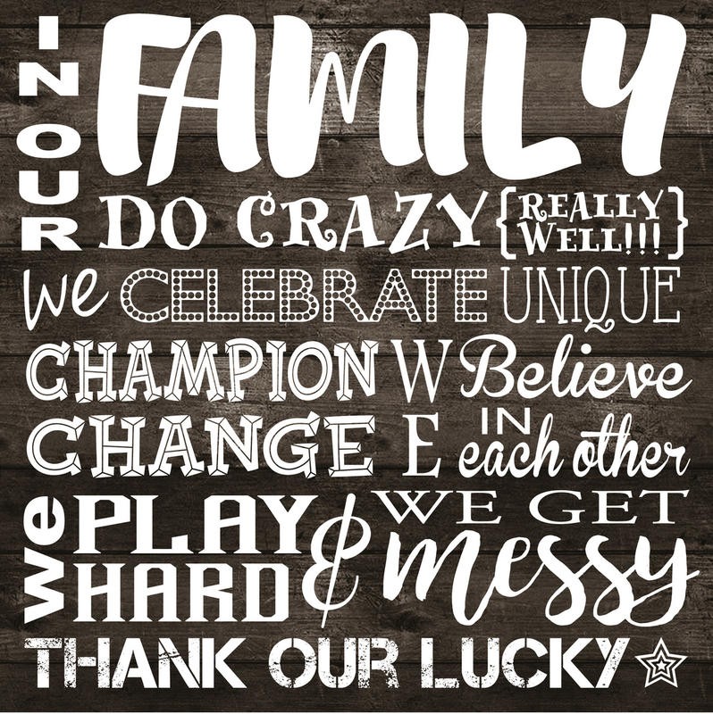 Melody Hogan, IN OUR FAMILY II (TYPOGRAFIE)