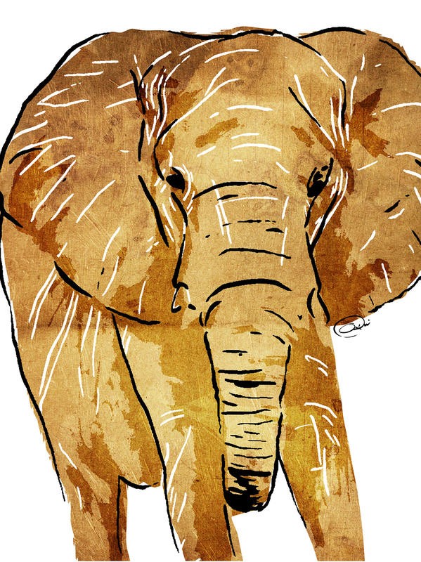Onrei, GOLDEN BLACK ELEPHANT (TIERE)