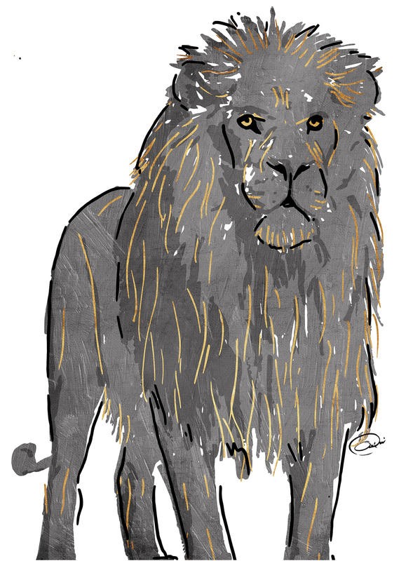 Onrei, GOLDEN GREY LION (TIERE)