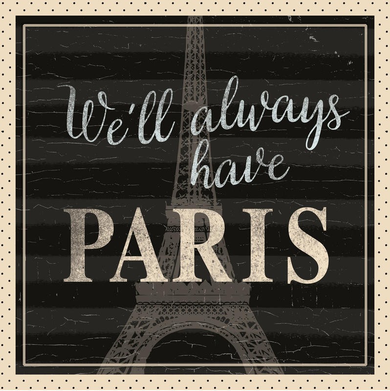 Ophelia & Co, ALWAYS PARIS II (Paris, Eiffelturm, Wahrzeichen, Symbol, Typologie, Nostalgie, Grafik, Wunschgröße, Wohnzimmer, Treppenhaus, sepia, grau/braun)