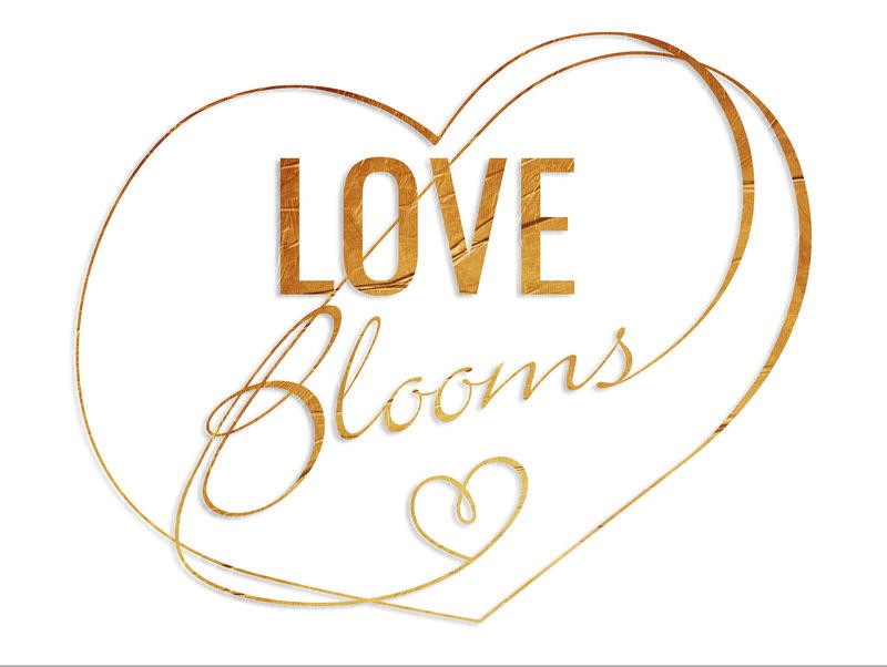 Jace Grey, LOVE BLOOMS GOLD (TYPOGRAFIE)