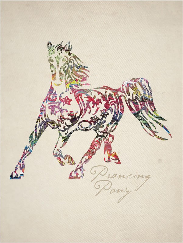 Melody Hogan, COLORFUL HORSE I (TIERE)