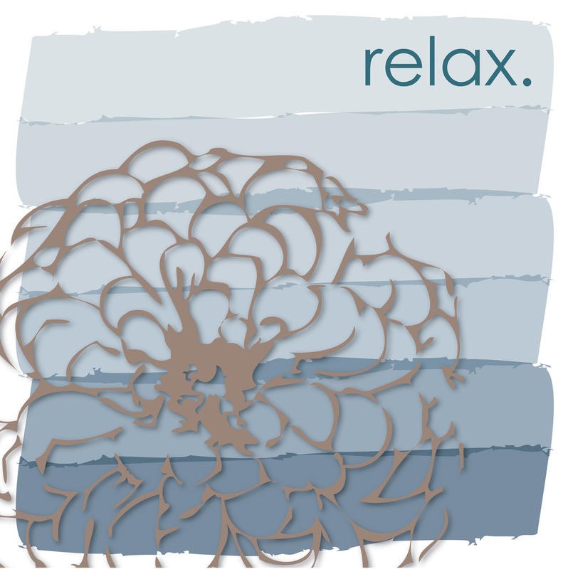 Melody Hogan, TRANQUIL SQUARES BROWN I (WELLNESS)
