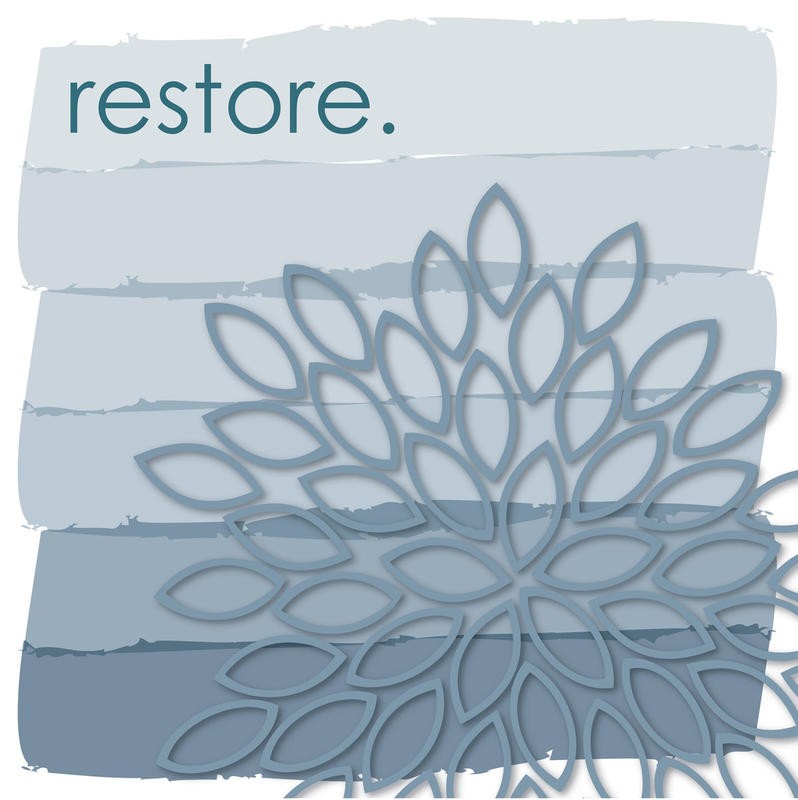 Melody Hogan, TRANQUIL SQUARES GRAY III (WELLNESS)