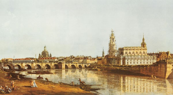 Canaletto, DRESDEN, ELBUFER (STÄDTE)