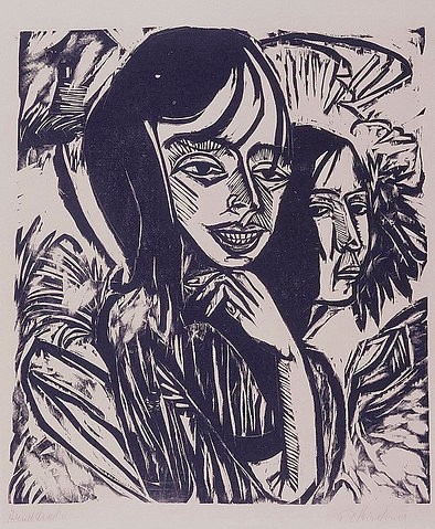 Ernst Ludwig Kirchner, Fehmarnmädchen. (Essen,Museum Folkwang,Kirchner,Ernst Ludwig,1880-1938,Kirchner,Ernst Ludwig Kirchner)