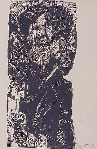 Ernst Ludwig Kirchner, Bildnis von Vloten. (Essen,Museum Folkwang,Kirchner,Ernst Ludwig,1880-1938,Kirchner,Ernst Ludwig Kirchner)