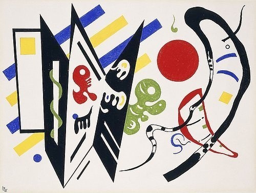 Wassily Kandinsky, Reciproque. 1935. (Gouache,Feder,schwarze Tinte und Bleistift auf Papier,Christie's Images Ltd,1866-1944,Kandinsky,Wassily,wassily kandinsky,abstrakte kunst,abstrakt,heller hintergrund)