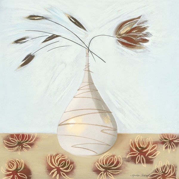 Marilyn Robertson, CO COA II (Malerei, Stillleben, Zweige, Blütenzweige, Vase, modern, dekorativ, Wunschgröße, Schlafzimmer, Treppenhaus, Wohnzimmer, bunt/pastell)