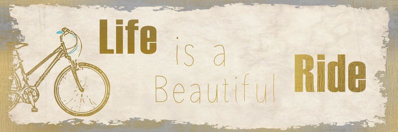 Kimberly Allen, Lifes Journey 2 (Motivation, Inspiration,  Reisen, Lernen, erleben, Typografie, Schrift, Grafik, Wohnzimmer, Treppenhaus, Jugendzimmer, Wunschgröße, beige/gold)