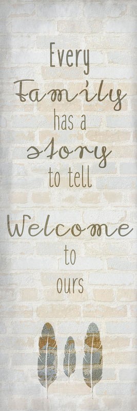 Kimberly Allen, Family Time 6 (Motivation, Inspiration,  Familie, Leben, Typografie, Schrift, Grafik, Federn, Wohnzimmer, Treppenhaus, Jugendzimmer, Wunschgröße, beige/grau)