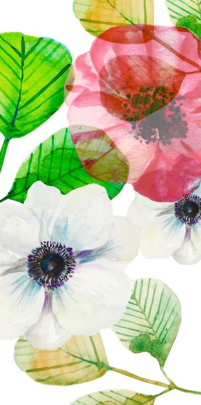 Boho Hue Studio, Flower Panel 3 (Blumen, Blüten, Botanik, Blütenblätter Treppenhaus, Schlafzimmer, Wohnzimmer, Wunschgröße, Malerei, bunt)