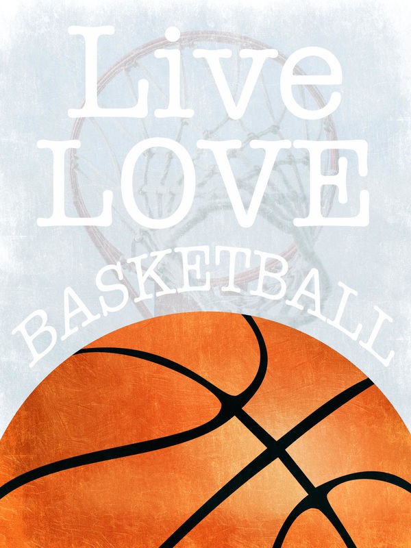 Marcus Prime, Basketball Love (Sport, Basketball, Inspiration, Motivation, Plakatkunst, Jugendzimmer, Treppenhaus, Wunschgröße, Grafik, bunt)