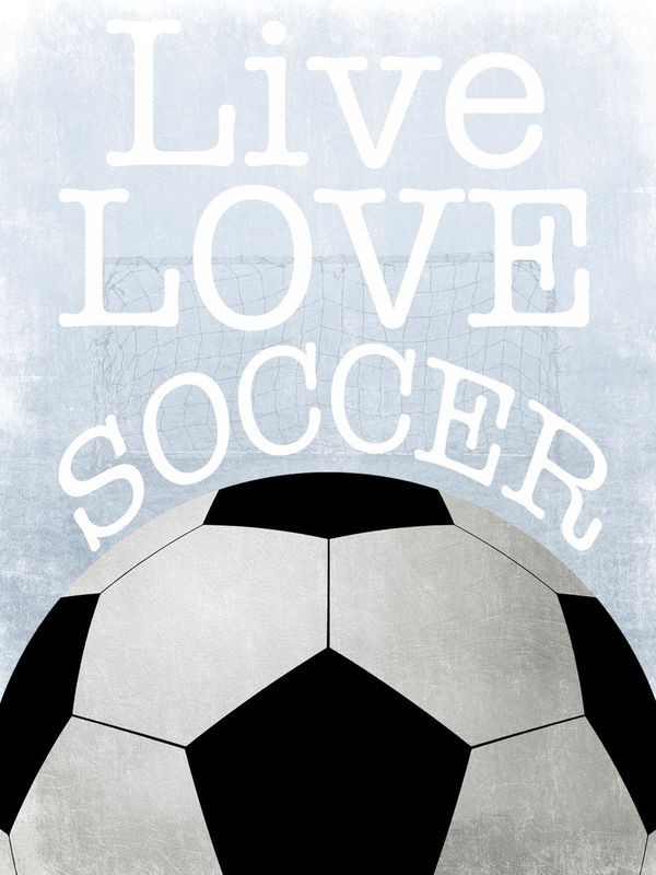 Marcus Prime, Soccer Love (Sport, Fußball, Inspiration, Motivation, Plakatkunst, Jugendzimmer, Treppenhaus, Wunschgröße, Grafik, bunt)