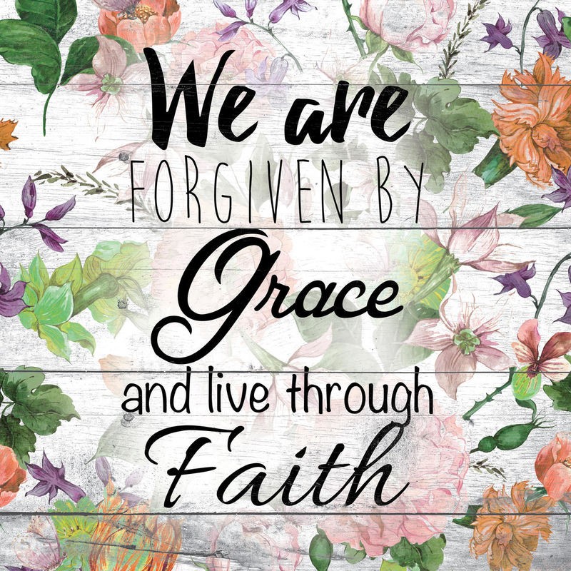 Victoria Brown, Grace 2 (Motivation, Inspiration, Leben, Holzstruktur, Panele, floral, Blüten, Vintage, Grafik, Wohnzimmer, Treppenhaus,  Wunschgröße)