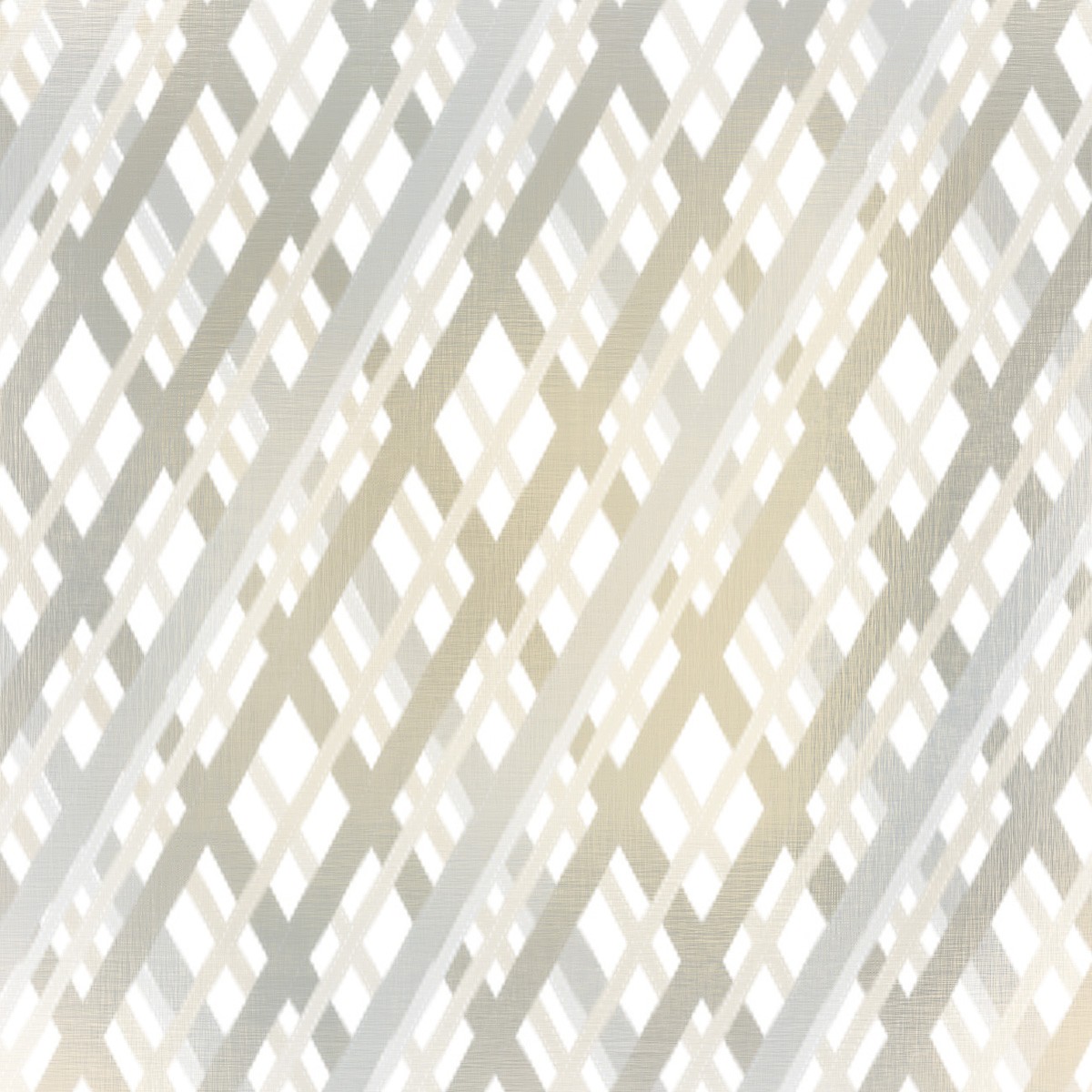 Kimberly Allen, Taupe Crosshatched 1 (Muster, Geometrisch, Rauten, Tapetenmuster. Linien,  Grafik, Wohnzimmer, Treppenhaus, Wunschgröße, retro, beige/grau)