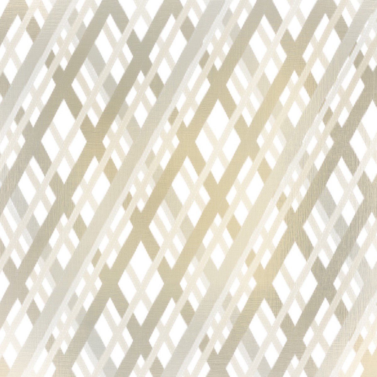 Kimberly Allen, Taupe Crosshatched 2 (Muster, Geometrisch, Rauten, Tapetenmuster. Linien,  Grafik, Wohnzimmer, Treppenhaus, Wunschgröße, retro, beige/grau)