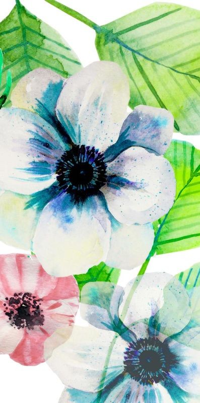 Boho Hue Studio, Flower Panel 1 (Blumen, Blüten, Botanik, Blütenblätter Treppenhaus, Schlafzimmer, Wohnzimmer, Wunschgröße, Malerei, bunt)