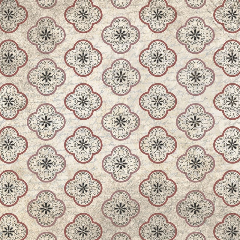 Kimberly Allen, Magnolia Series Pattern 1 (Muster, Tapetenmuster, Magnolie, abstrahiert, Blüte,  Grafik, Wohnzimmer, Treppenhaus, Wunschgröße, retro, bunt)