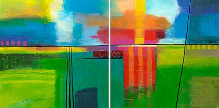 Y. Hope, Sunny day (diptych)