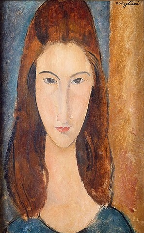 Amadeo Modigliani, Jeanne Hebuterne. (Christie's Images Ltd,Modigliani,Amadeo,1884-1920,Frauen, Junge,Frauen,Modigliani, Amadeo 1884-1920,Amadeo Modigliani,19. Jahrhundert,20. Jahrhundert,Frau,Mädchen,Frau, junge,Portrait,Porträt,Jeanne Hebuterne,rothaarig,brünett,edel,fein,Elfe,zart,unschuld)