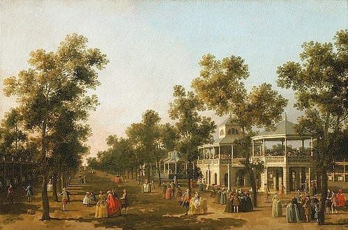 Canaletto (Giovanni Antonio Canal), Allee (Grand Walk), Vauxhall Gardens. (Canaletto (Giovanni Antonio Canal),1697-1768,Christie's Images Ltd,Öl auf Leinwand,18. Jahrhundert,Copyright ? Christie's Images Ltd / Photo ? Christie's Images Ltd,Canaletto,Giovanni Antonio Canal,Garten,Park,Parkanlage,angelegt,Spaziergänger,flanieren,F)