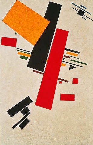 Kasimir Malewitsch, Dynamischer Suprematismus. 1916 (Öl auf Leinwand,1878-1935,Malewitsch,Kasimir,Köln,Museum Ludwig,Malewitsch, Kasimir Malewitsch,Suprematismus, Rußland, russisch, 20. Jahrhundert, 19. Jahrhundert, Konstruktivismus, konstruktivistisch, konstruktiv, Suprematismus, suprematistisch, Witebsk,)