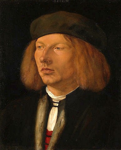 Albrecht Dürer, Burkhard von Speyer. 1506. (Dürer,Albrecht,1471-1528,Öl/Holz,16. Jahrhundert,Renaissance,London,Royal Collection,Historische Person,deutsche,dürer,mann,porträt)