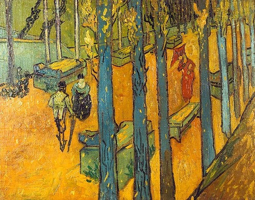 Vincent van Gogh, Die Alyscamps, Arles. 1888 (Post-Impressionismus,19. Jahrhundert,Otterlo,Museum Kröller-Müller,1853-1890,Gogh,Vincent van,)