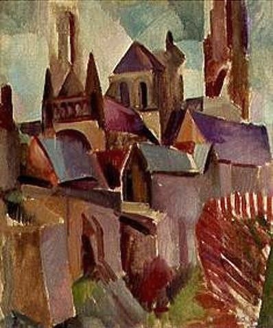Robert Delaunay, Die Türme von Laon. (Delaunay,Robert,Hamburg,Kunsthalle,1885-1941,Frankreich,Delaunay, Robert 1885-1941)