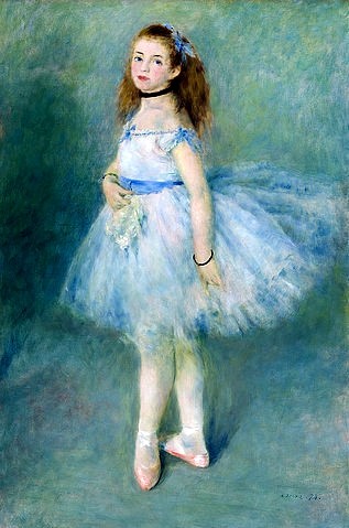 Pierre-Auguste Renoir, Die Tänzerin. 1874 (Ballett, Ballerina, Mädchen, Tänzerin, Tütü, Tüllkleid, Impressionismus, klassische Moderne, Wunschgröße, Wohnzimmer, Malerei)