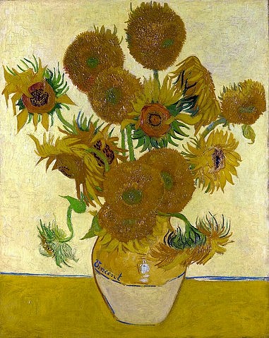 Vincent van Gogh, Sonnenblumen. 1888 (London,National Gallery,Gogh,Vincent van,1853-1890,Öl auf Leinwand,19. Jahrhundert,Stillleben,Post-Impressionismus,? Fine Art Images,Blumen,Gogh, Vincent, van,Blumen,Sonnenblume,Sonneblumen,gelb,Sommer Vase welk Gelbtöne)