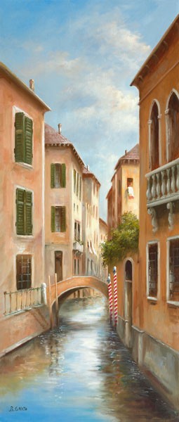 B. Smith, MEMORIES OF VENICE II (Architektur&Gebäude, Städte, Venedig, Kanal, rio, Brücke, historisch, Itaien, Wohnzimmer, Treppenhaus, Malerei, Wunschgröße, bunt)