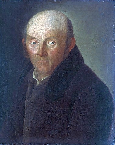 Caspar David Friedrich, Bildnis eines älteren Mannes. 1809. (Friedrich,Caspar David,1774-1840,Hannover,Landesmuseum,Öl auf Leinwand,19. Jahrhundert,Romantik,auf Pappe aufgezogen,deutsche,)