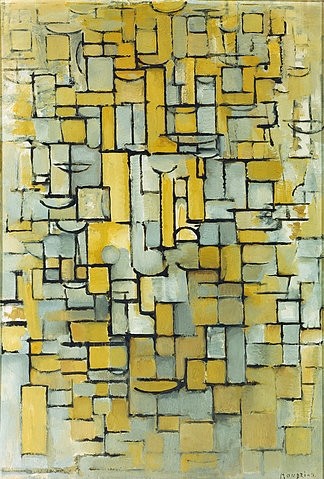 Piet Mondrian, Komposition. 1913. (Mondrian,Piet,Eindhoven,Van-Abbe-Museum,1872-1944,)