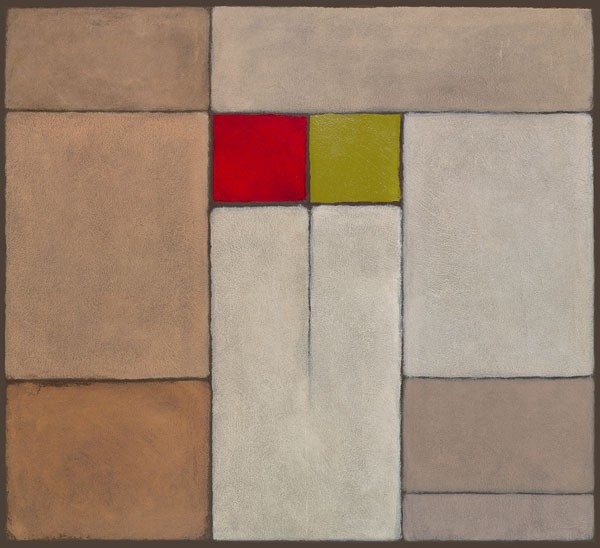 Verbeek & Van den Broek, HARMONY I (Wunschgröße, Malerei, modern, abstrakte Malerei, Farbflächen, geometrische Formen, Rechtecke, Quadrate, Konstruktivismus, Wohnzimmer, Treppenhaus, Schlafzimmer)