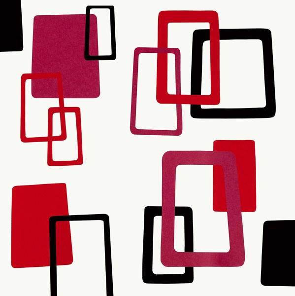 Design Show, THE SWINGING SIXTIES II (Retro, Vintage, Grafik, Ornamente, Tapetenmuster, geometrische Formen, dekorativ, Sechziger Jahre, Wohnzimmer, Treppenhaus, Jugendzimmer, Wunschgröße, bunt)