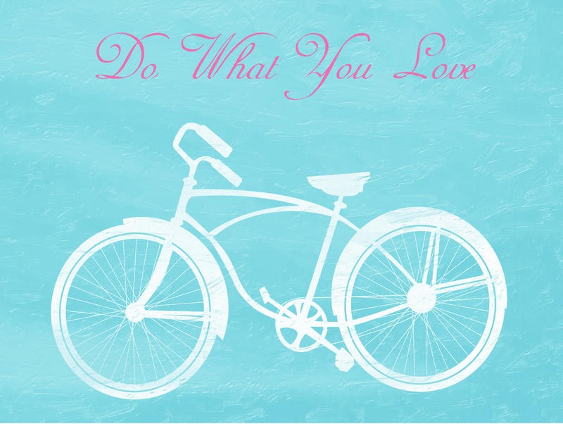 Sheldon Lewis, TRAVEL TRIO III (Fahrrad, Motivation, Inspiration, Holzpanele, Grafik, shabby, Treppenhaus, Wohnzimmer, Wunschgröße, hellblau)