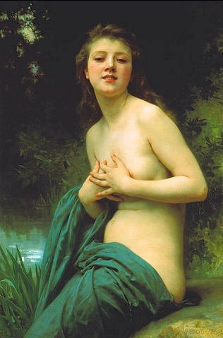 William Adolphe Bouguereau, Frühlingslüfte. 1895. (Christie's Images Ltd,Bouguereau,William Adolphe,1825-1905,Weibliche Akte,Bouguereau, William Adolphe 1825-1905)