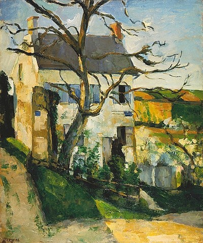 Paul Cézanne, Kahler Baum und Haus. 1873/1874. (Cézanne,Paul,Christie's Images Ltd,1839-1906,Häuser,Cézanne, Paul 1839-1906)