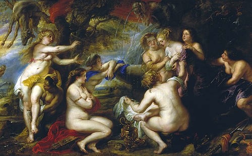 Peter Paul Rubens, Diana und Kallisto. 1638/40. (Rubens,Peter Paul,Madrid,Museo del Prado,1577-1640,Mythologie,Diana,Weibliche Akte,Kallisto,Rubens, Peter Paul 1577-1640)