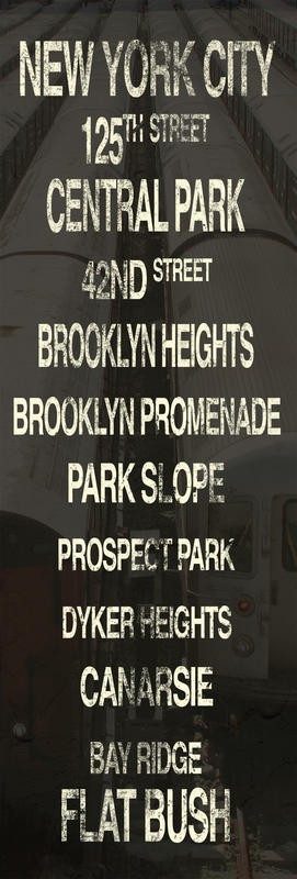 Tammy Repp, NYC PLACES (TYPOGRAFIE)