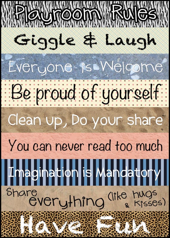 Lauren Gibbons, PLAYROOM PATTERN (Motivation, Inspiration, Lebensweisheiten, Regeln, Sprüche, Typografie, Treppenhaus, Jugendzimmer, Grafik, Wunschgröße, bunt)