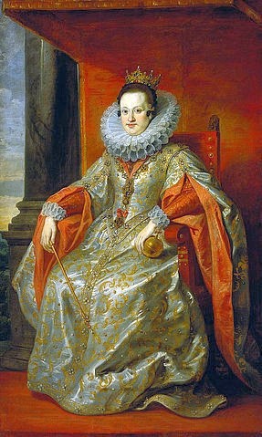 Peter Paul (Schule) Rubens, Königin Constanzia von Polen. (Bayer. Staatsgemäldesammlungen,Rubens,Peter Paul (Schule),Constanzia,Polen,Ornat,Kragen,Rubens, Peter Paul (Schule) .)